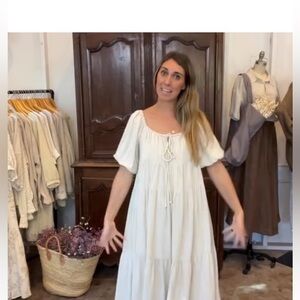 Neuflora Marianna Dress - Cream EUC